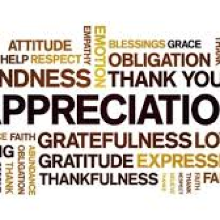 Appreciation and Gratitude